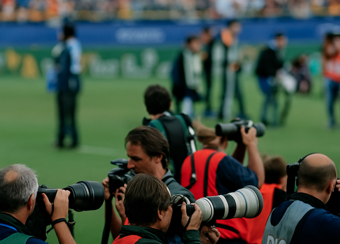 Più immagini ai giornalisti negli eventi sportivi